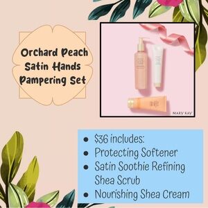Limited Edition Satin Hands Pampering Set in Peach Orchid